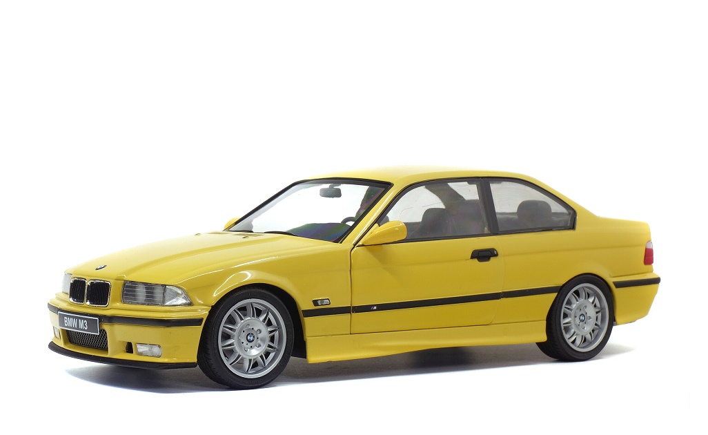  BMW M3 E36 cupé 1994 amarillo 1/18